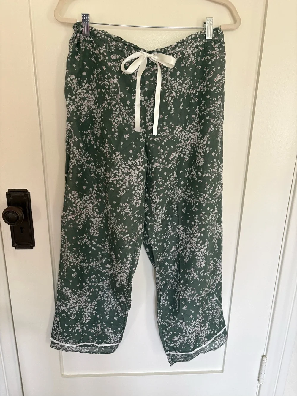 Papinelle Silk-Cotton Cropped Cherry Blossom Set-M